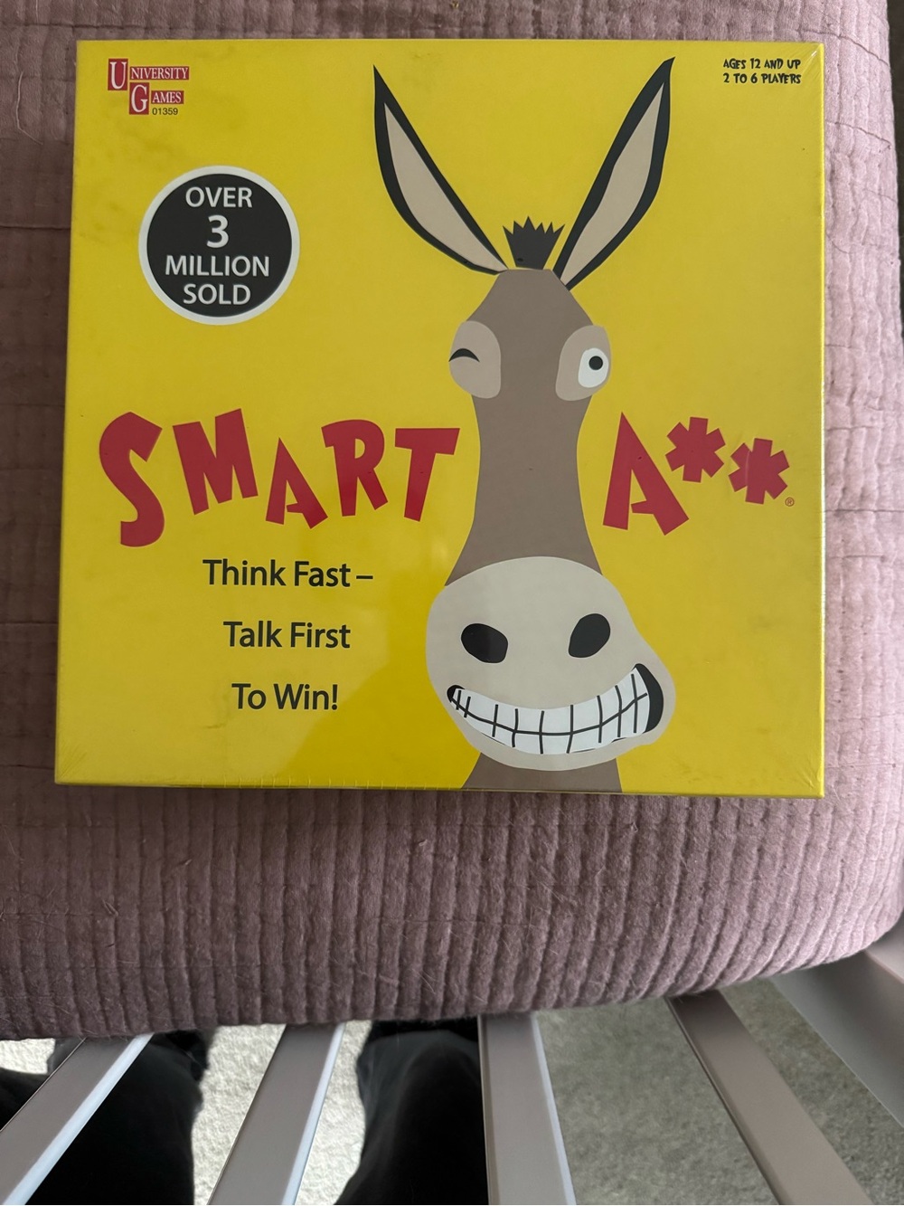 Smart A** Kids Party Game - Yellow Edition by